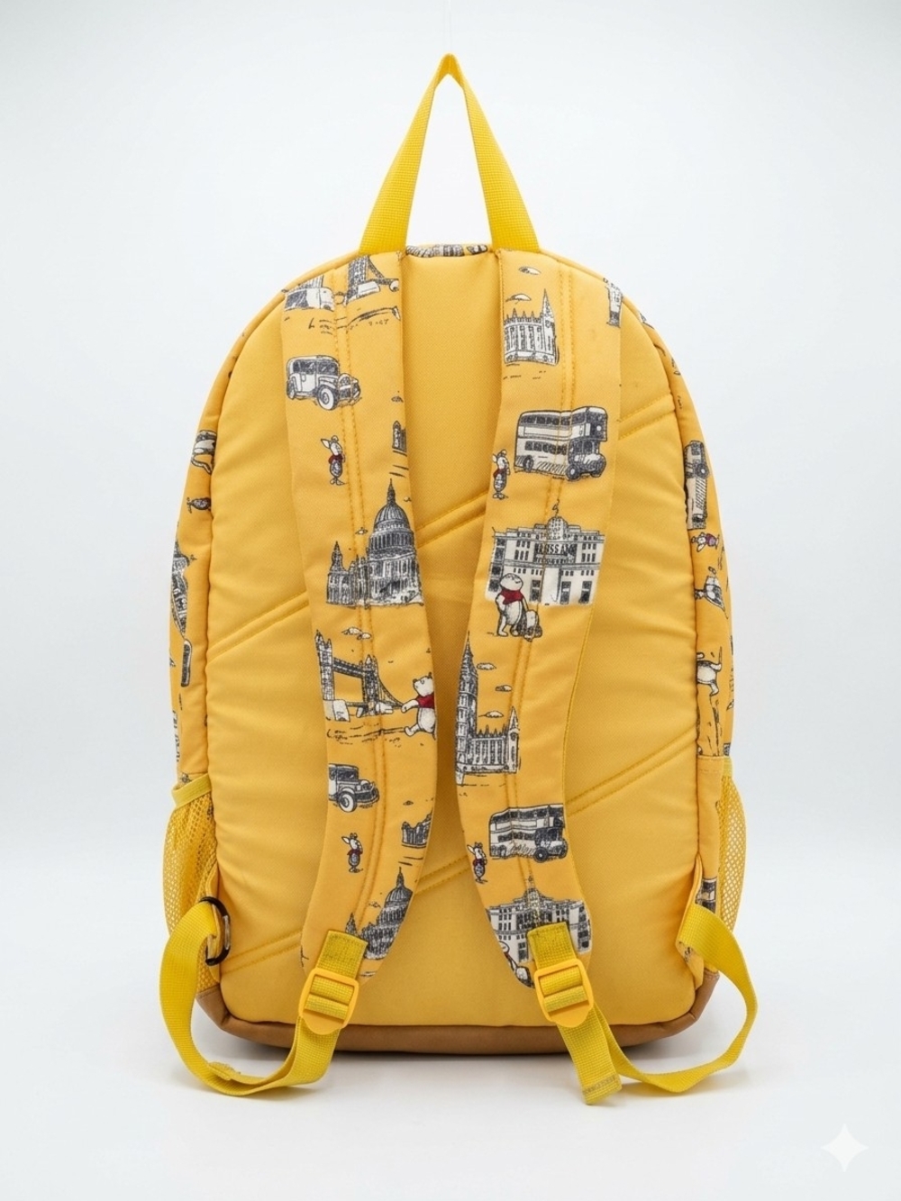 Disney Store Winnie the Pooh London Sketch Yellow Backpack One Size - Picture 3 of 13